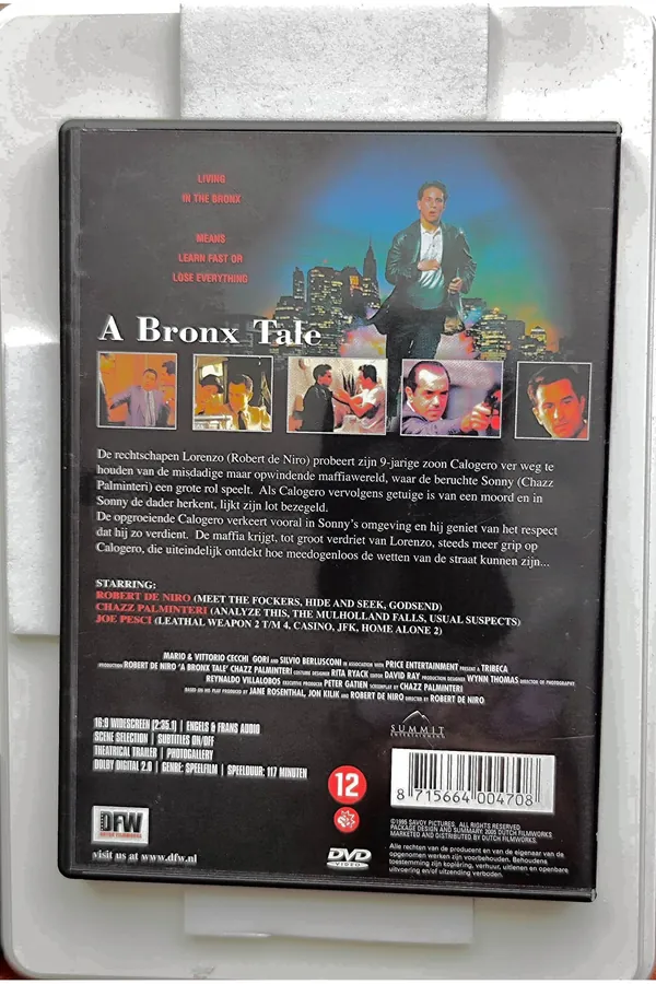 A Bronx Tale – achterkant