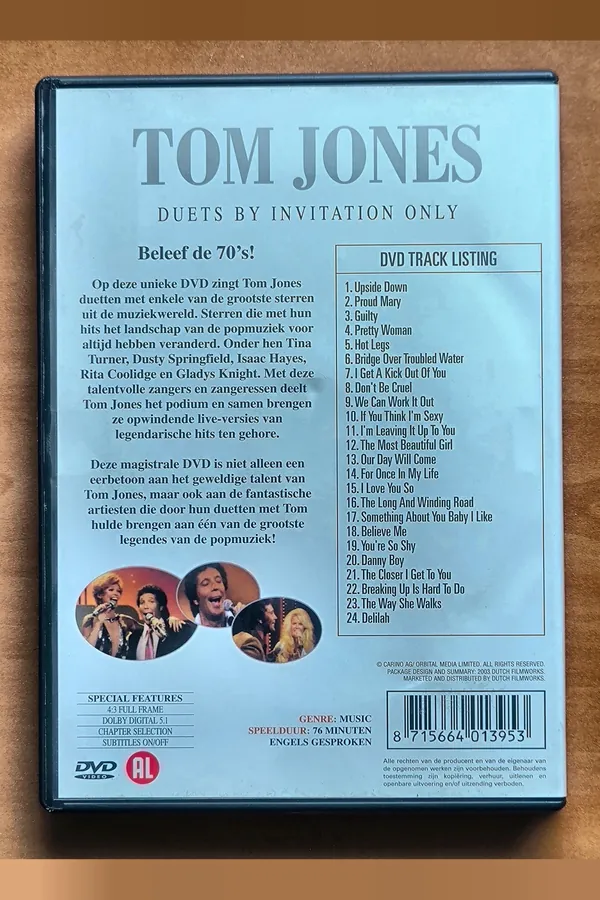 Tom Jones: Duets By Invitation – achterkant