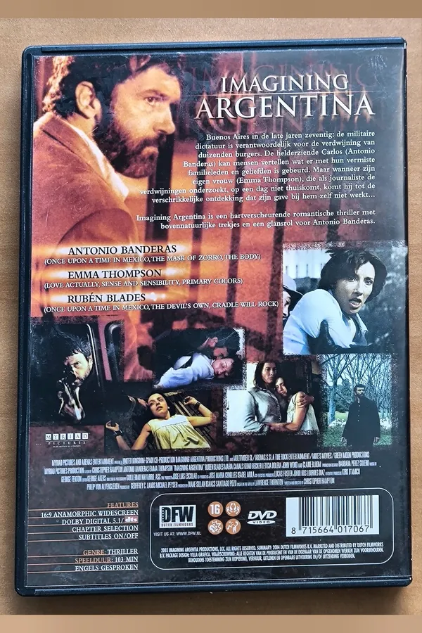Imagining Argentina – achterkant