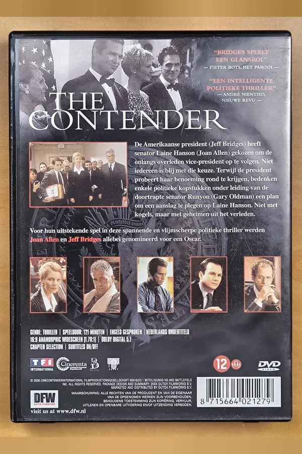 The Contender – achterkant