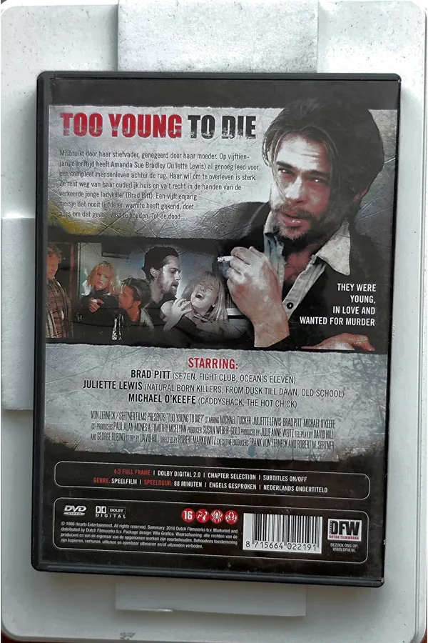 Too Young to Die? – achterkant