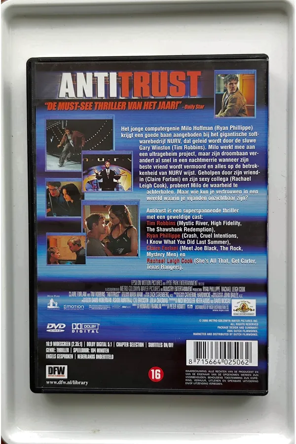 Antitrust – achterkant