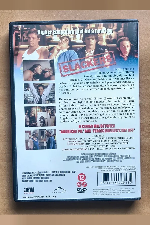 Slackers – achterkant