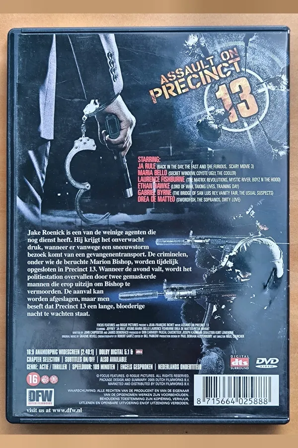 Assault on Precinct 13 – achterkant