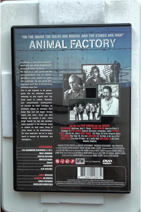 Animal Factory – achterkant