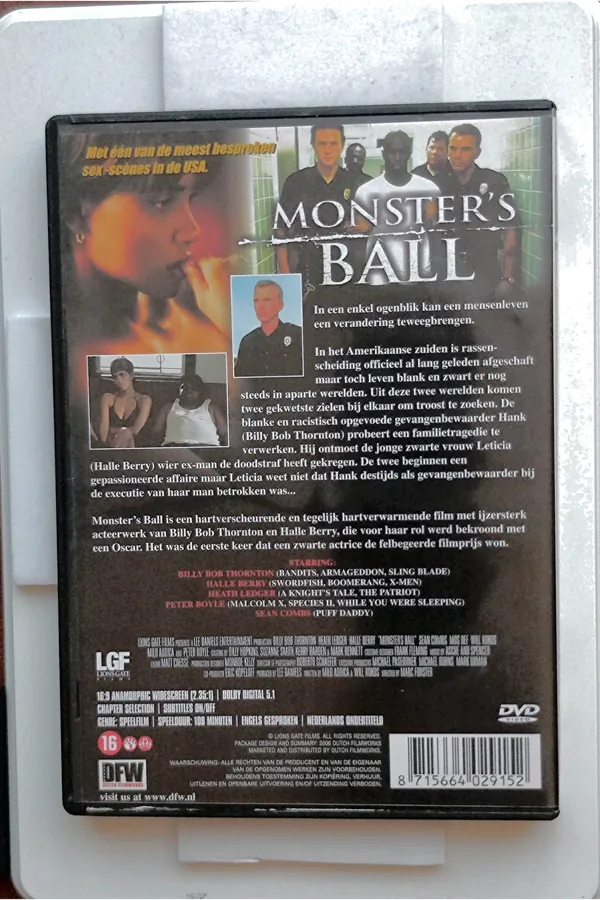 Monster's Ball – achterkant