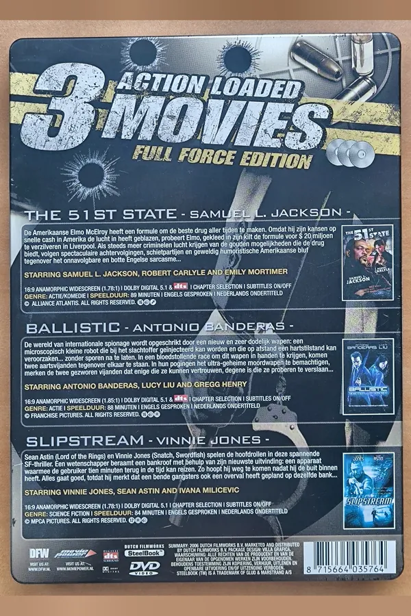 3 Movies-Full Force – achterkant