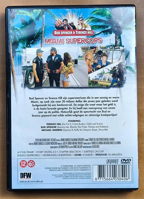 Miami Supercops – achterkant