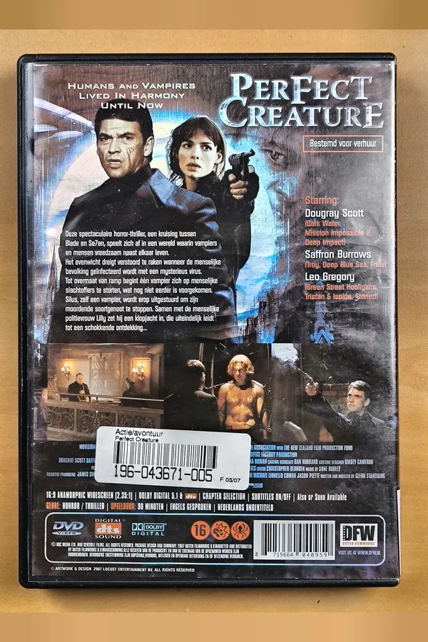 Perfect Creature – achterkant