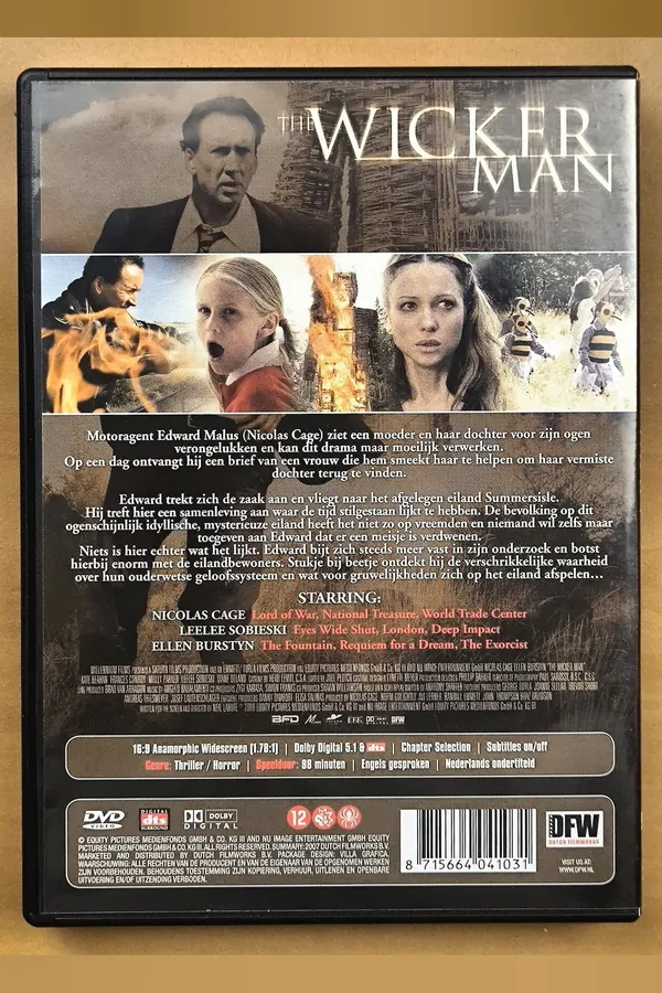 The Wicker Man – achterkant