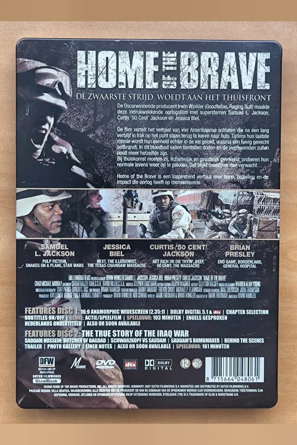 Home of the Brave – achterkant