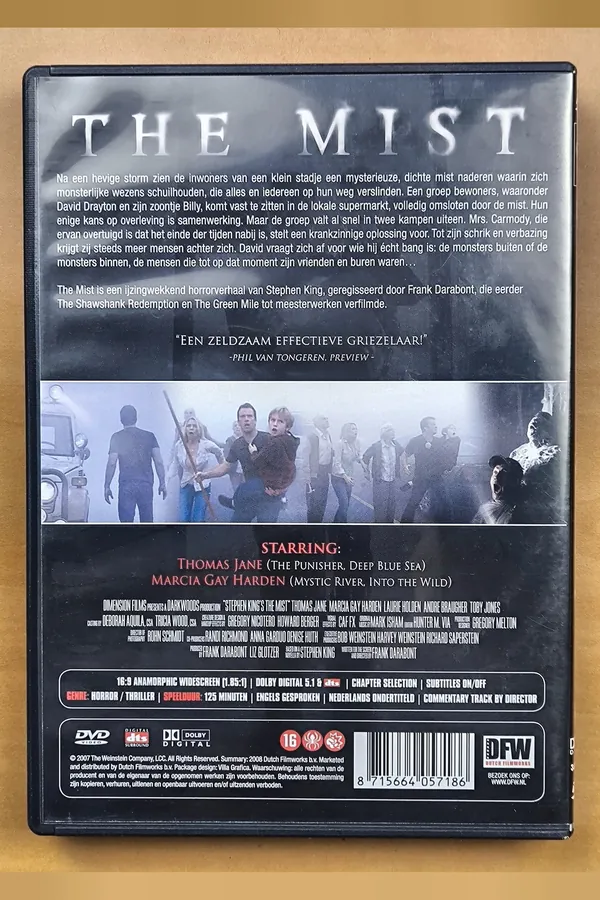 The Mist – achterkant