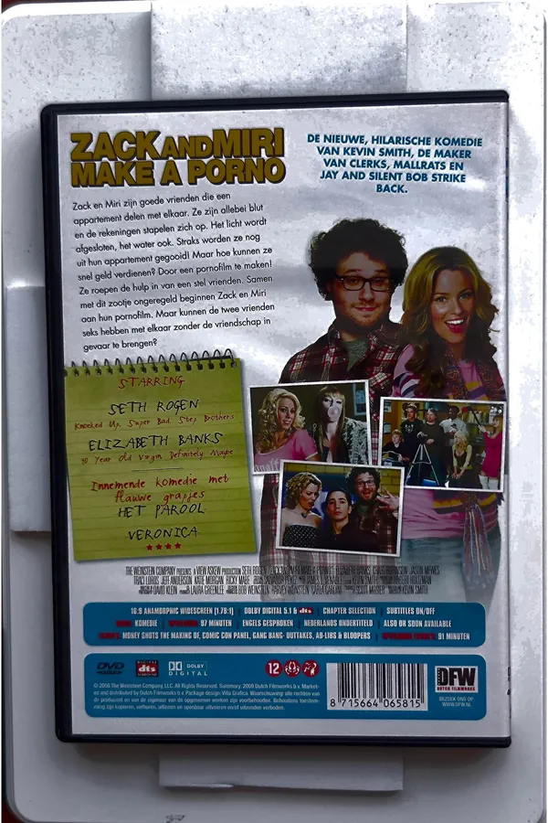 Zack and Miri Make a Porno – achterkant