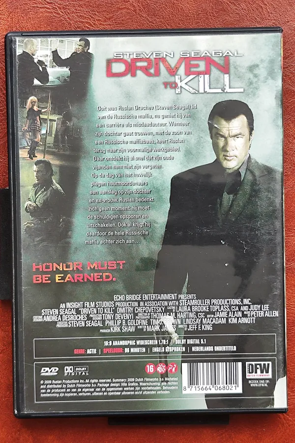 Driven to Kill – achterkant