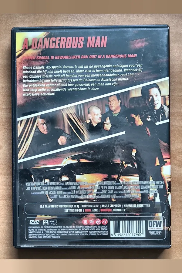 A Dangerous Man – achterkant