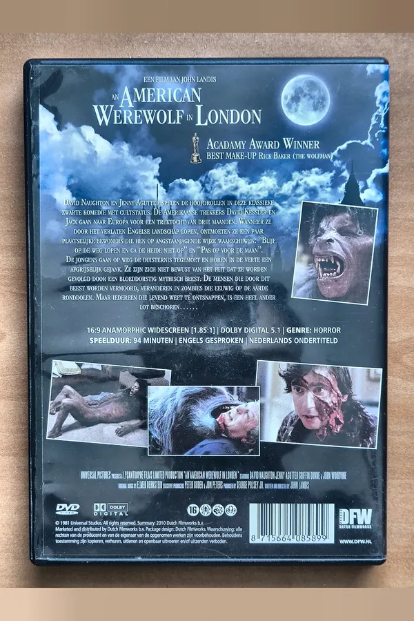 An American Werewolf in London – achterkant