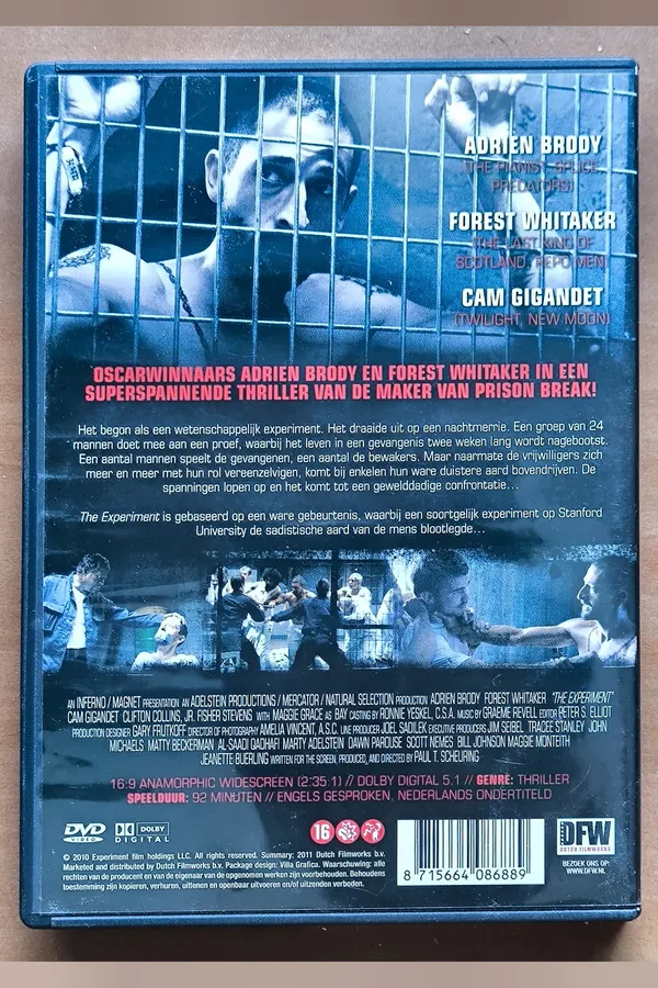 The Experiment – achterkant
