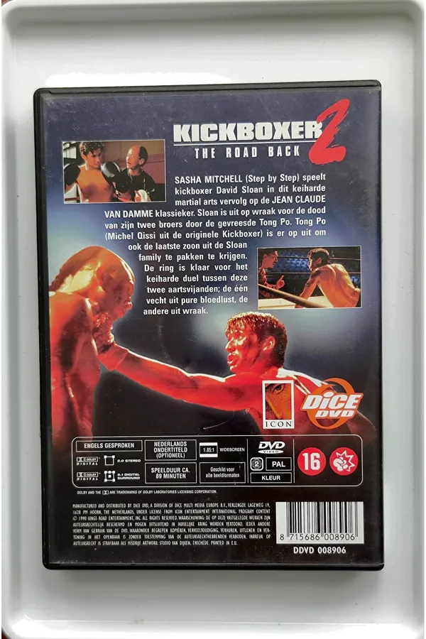 Kickboxer 2: The Road Back – achterkant