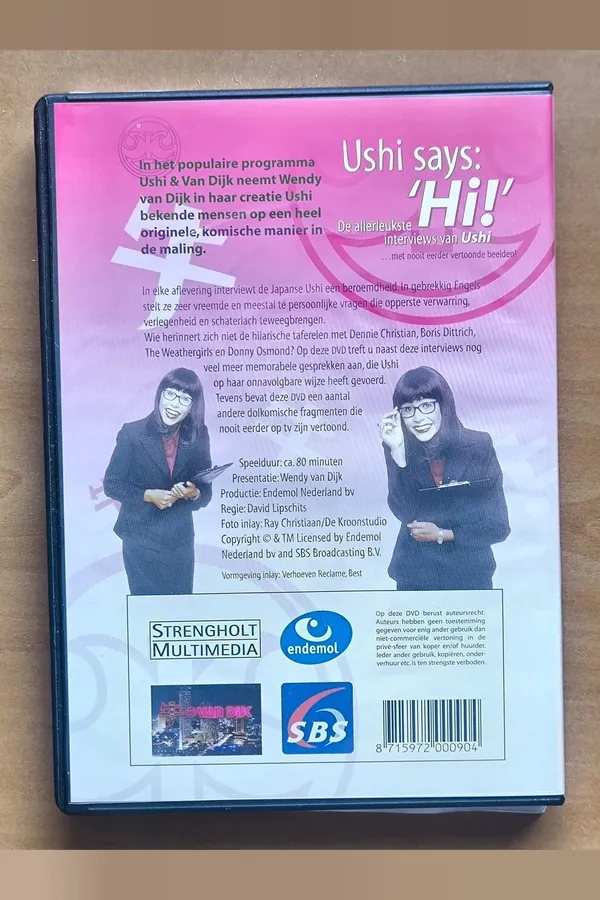Ushi Says: Hi! – achterkant