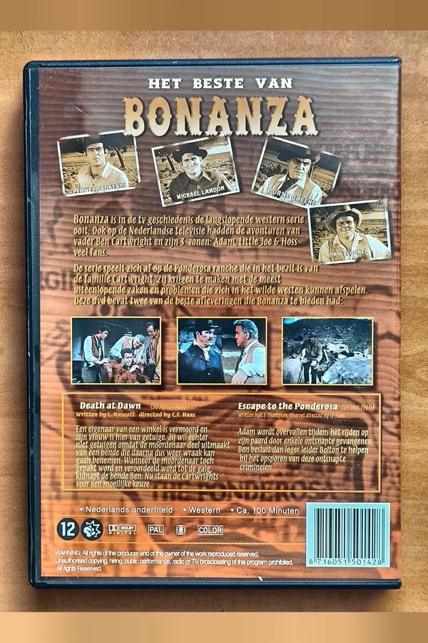 Bonanza, The Best of: Volume 2 – achterkant