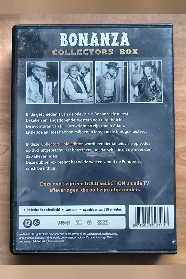 Bonanza Collectors Box 10 Pack Gold – achterkant