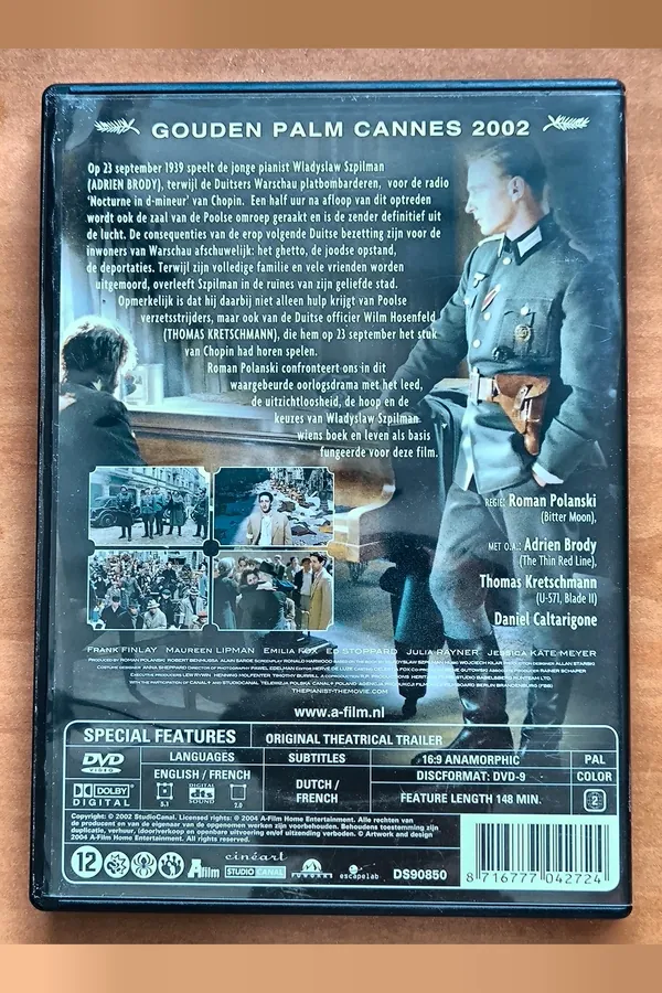 The Pianist – achterkant