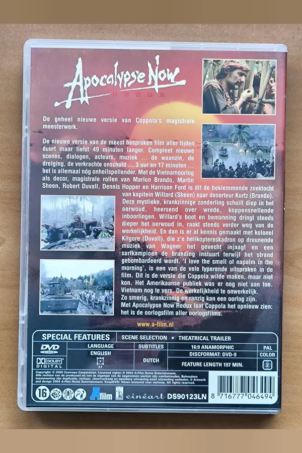 Apocalypse Now – achterkant