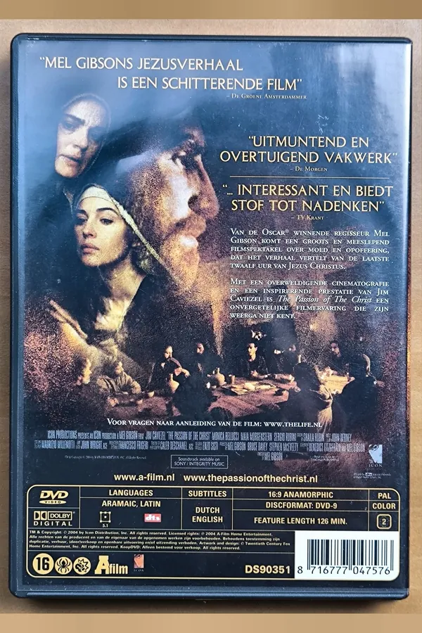 The Passion of the Christ – achterkant