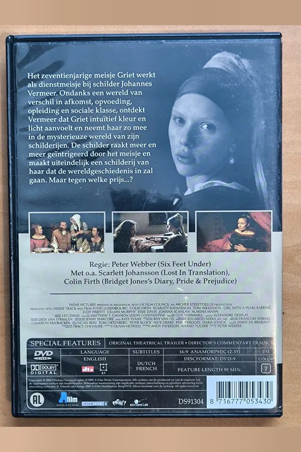 Girl with a Pearl Earring – achterkant