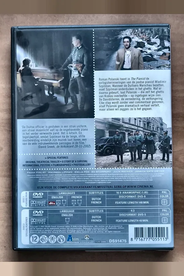 The Pianist – achterkant