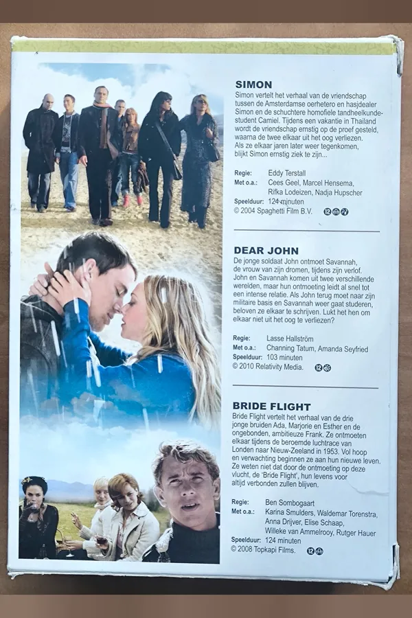 Dear John Simon Bride Flight 3dvd Pack – achterkant