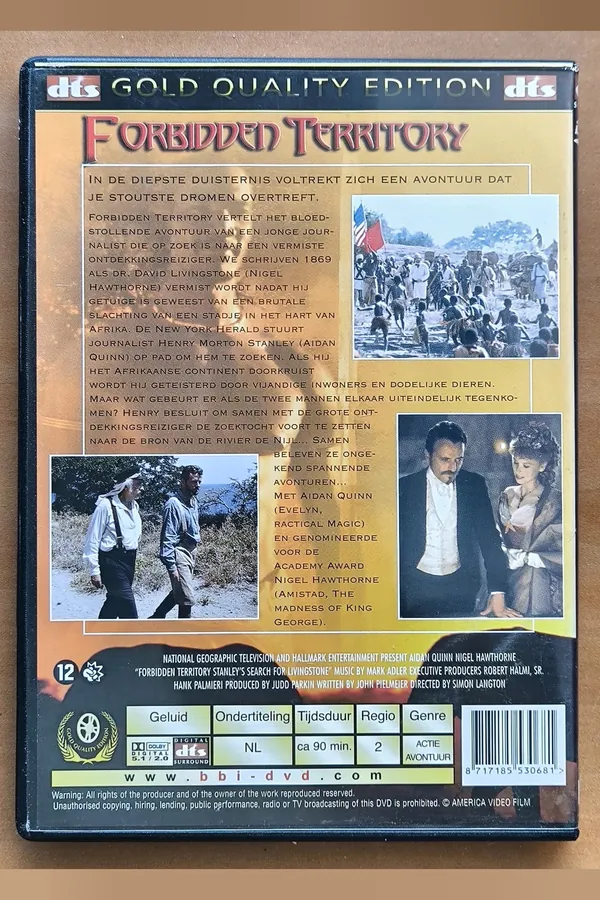 Forbidden Territory: Stanley's Search for Livingstone – achterkant