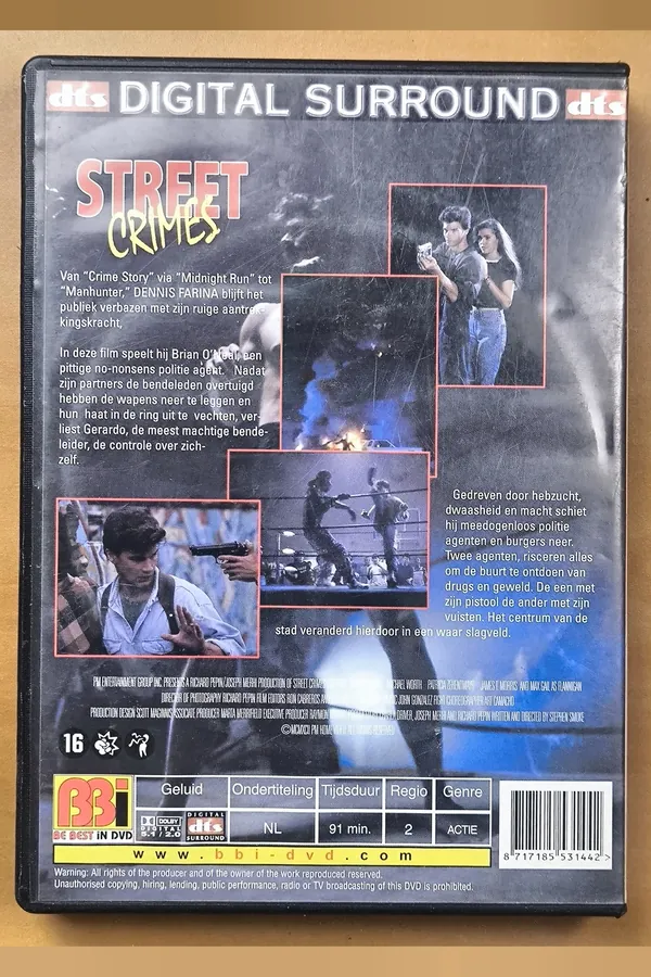 Street Crimes – achterkant