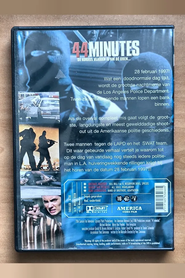 44 Minutes: The North Hollywood Shoot-Out – achterkant