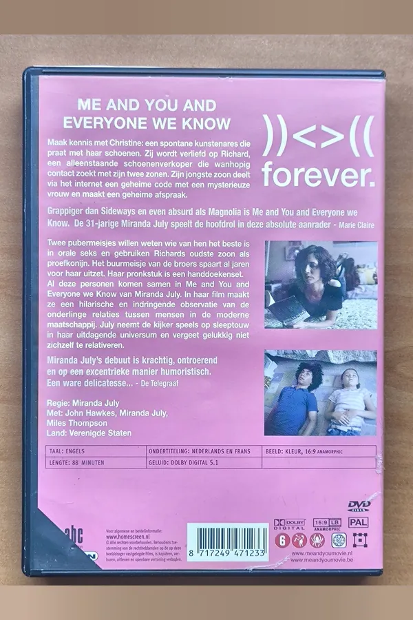 Me and You and Everyone We Know – achterkant