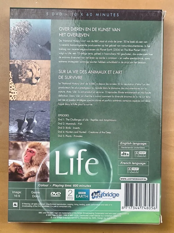 BBC Life: Challenges Of Life – achterkant