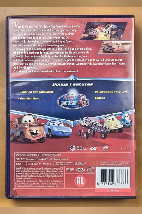 Cars – achterkant