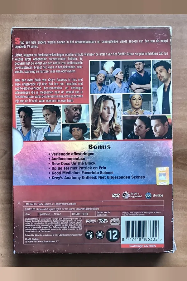 Grey's Anatomy: Season 4 – achterkant