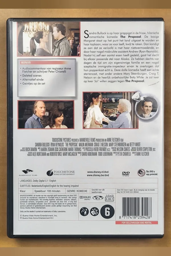 The Proposal – achterkant
