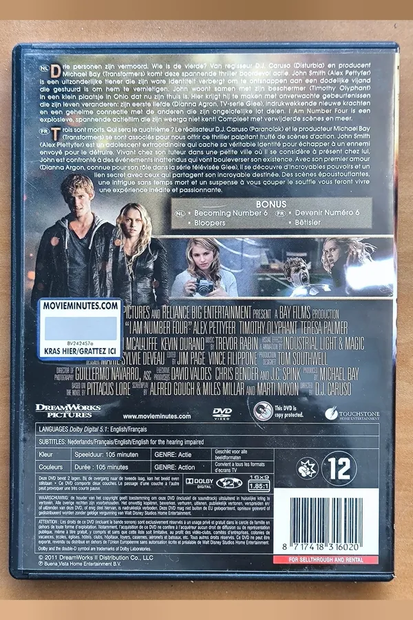 I Am Number Four – achterkant