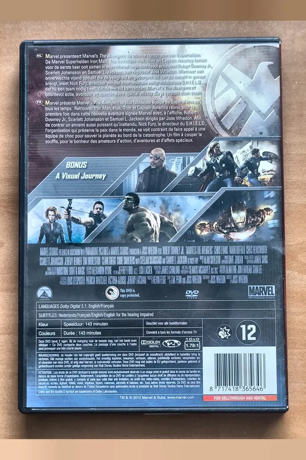 The Avengers – achterkant