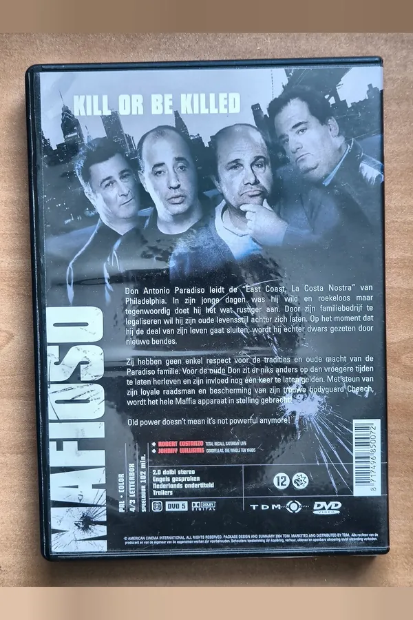 Mafioso: The Father, the Son – achterkant