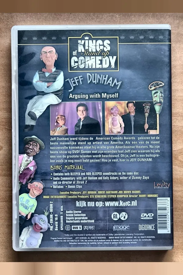 Jeff Dunham: Arguing with Myself – achterkant