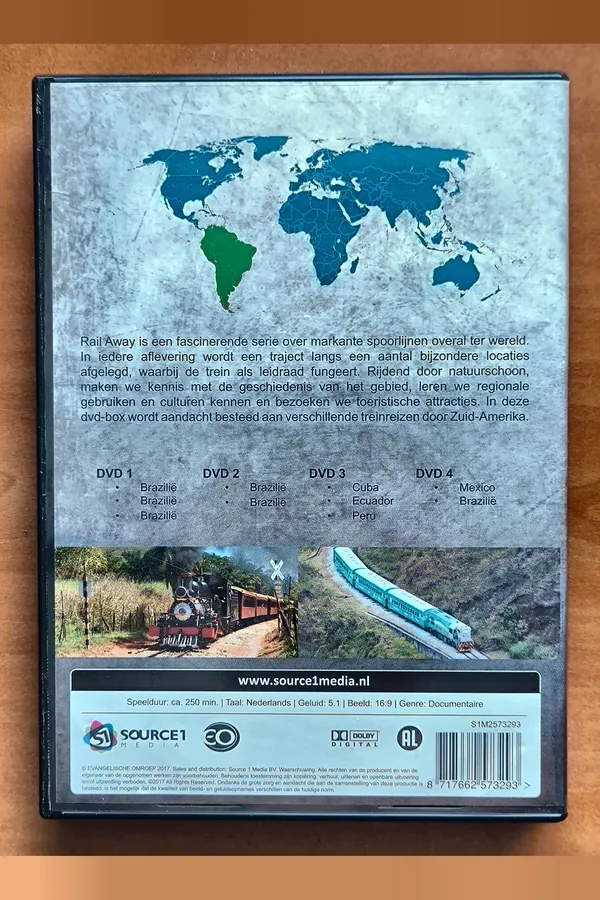 Rail Away: Season 1 Zuid Amerika – achterkant