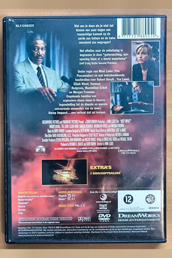 Deep Impact – achterkant