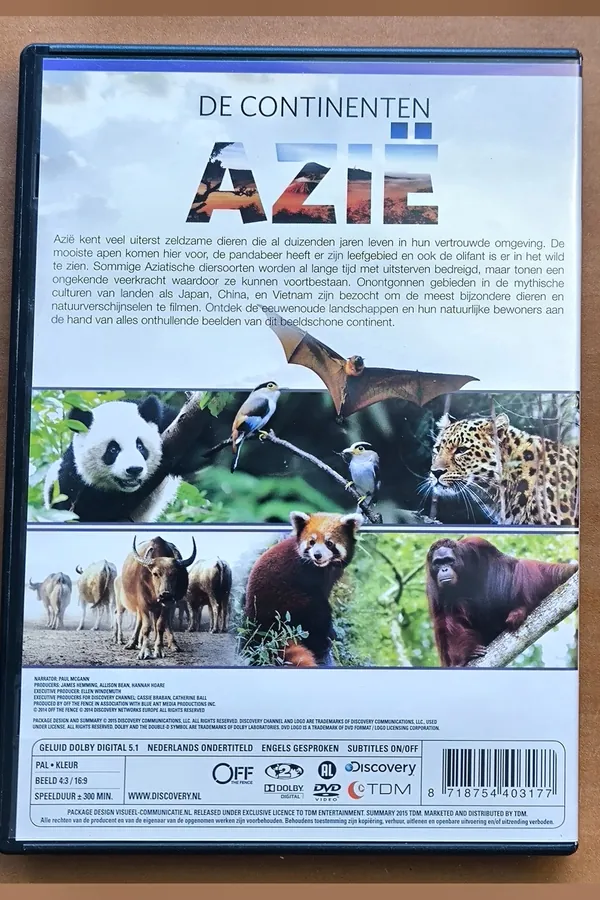 De Continenten: Azie – achterkant