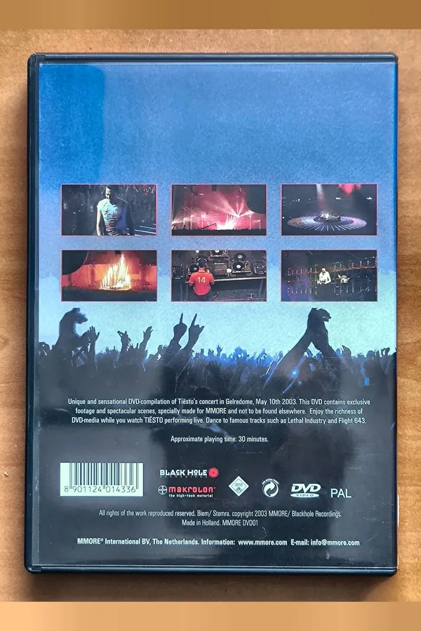 Tiësto in Concert – achterkant