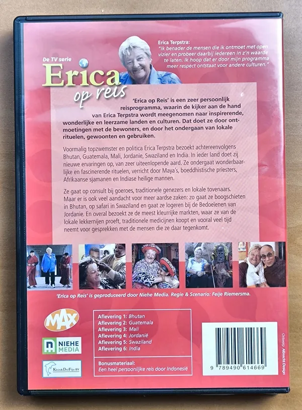 Erica Op Reis: Seizoen 1 – achterkant